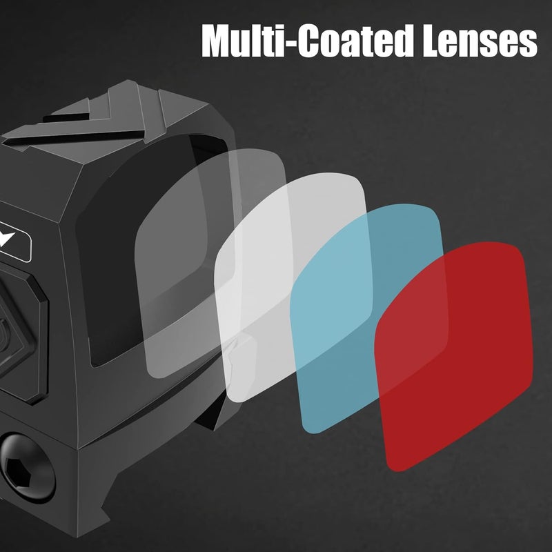 UUQ Mini Reflex Red Dot Sight Shake Awake Optic Sight for Rifles, Pistols and Shotguns 2MOA,12 Brightness Adjustment Red Dot Scope,Suitable for RMR or 20mm Picatinny/Weaver Rail… - Image 5